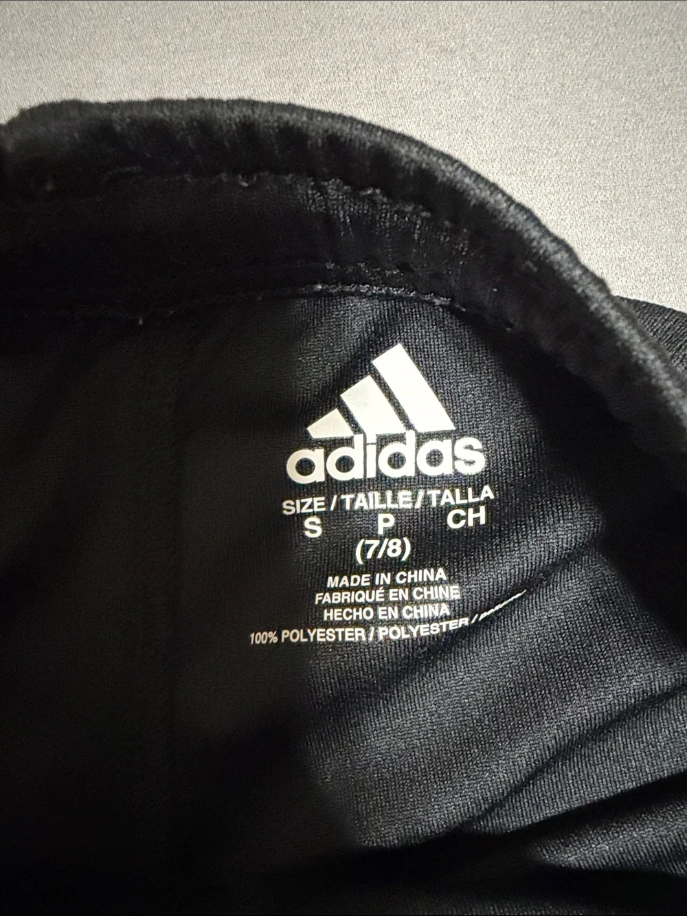 💥 KIDS girls adidas Black Shorts with White Logo